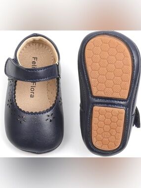 Felix & Flora Baby Walking Shoes Moccasins Rubber Sole in (Size: 12-18M)